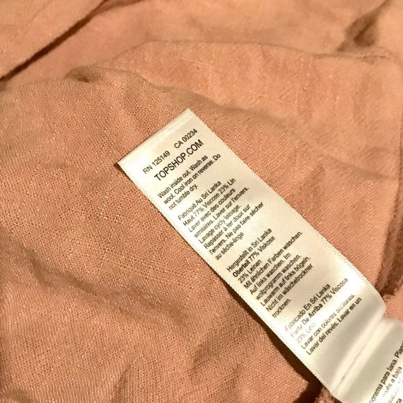 Topshop Botton Front Slouchy Tank Top - Picture 5 of 6